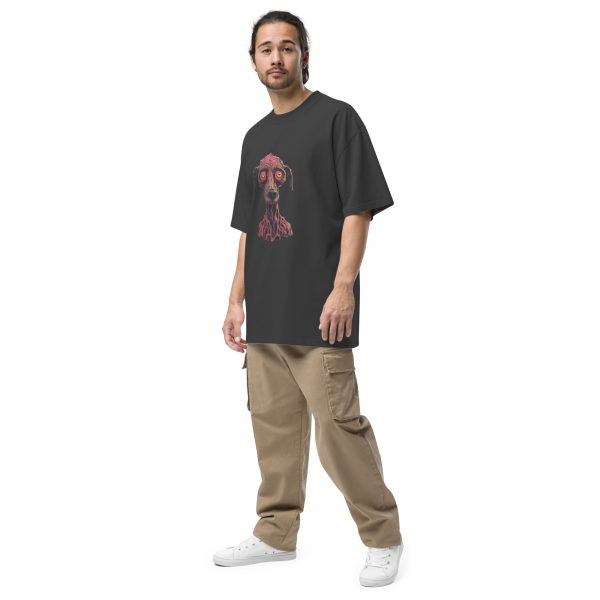 Noctovision 'Hypnotic Dog' Oversized faded t-shirt - Image 2