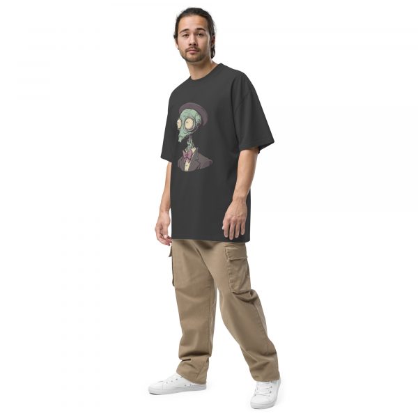 Noctovision 'Distinguished Alien' Oversized faded t-shirt - Image 2