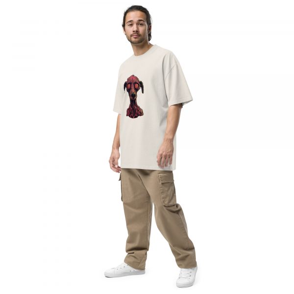 Noctovision 'Hypnotic Dog' Oversized faded t-shirt - Image 8