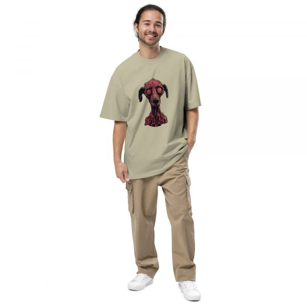 Noctovision 'Hypnotic Dog' Oversized faded t-shirt - Image 5