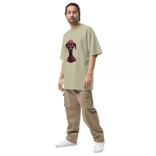 Noctovision 'Hypnotic Dog' Oversized faded t-shirt - Image 6