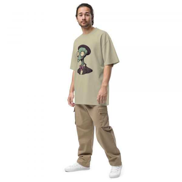 Noctovision 'Distinguished Alien' Oversized faded t-shirt - Image 6