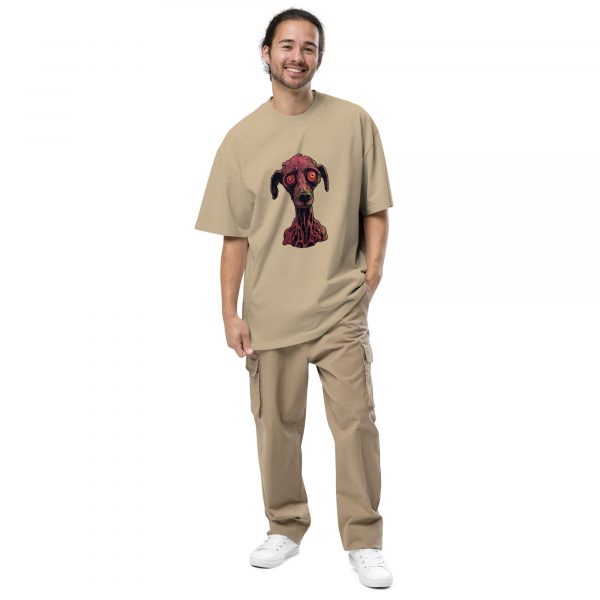 Noctovision 'Hypnotic Dog' Oversized faded t-shirt - Image 3