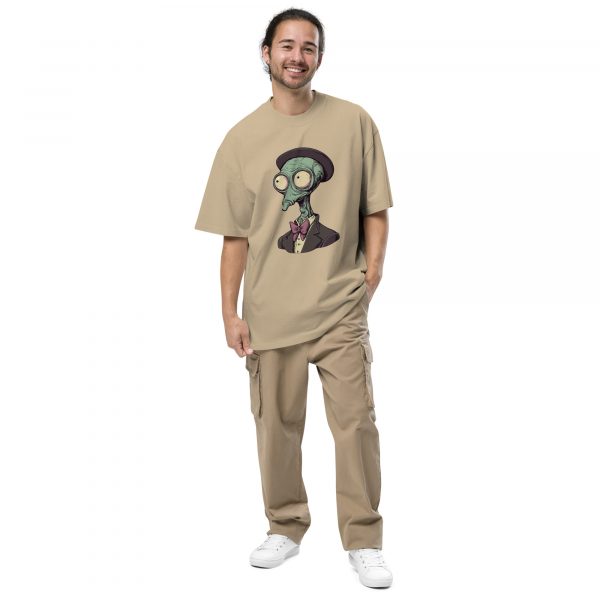 Noctovision 'Distinguished Alien' Oversized faded t-shirt - Image 3