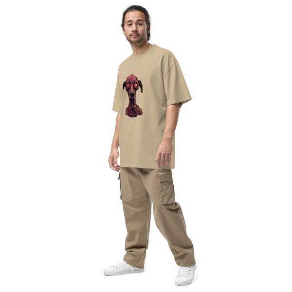 Noctovision 'Hypnotic Dog' Oversized faded t-shirt - Image 4
