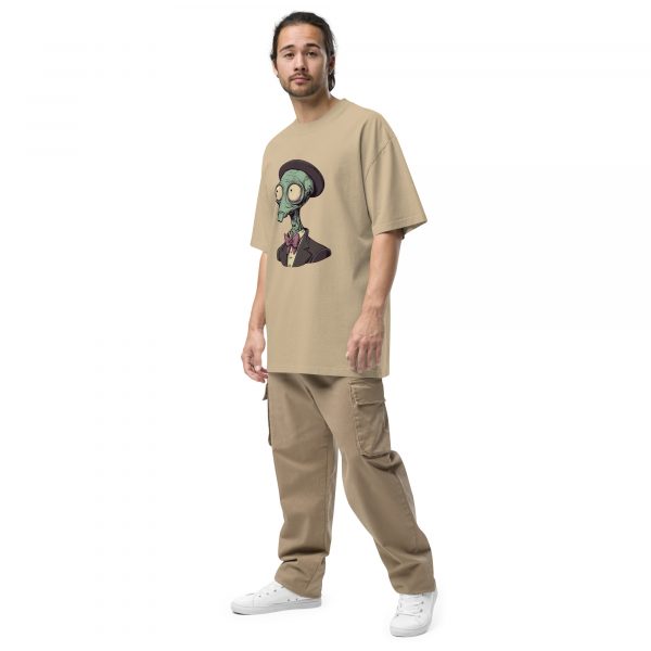 Noctovision 'Distinguished Alien' Oversized faded t-shirt - Image 4