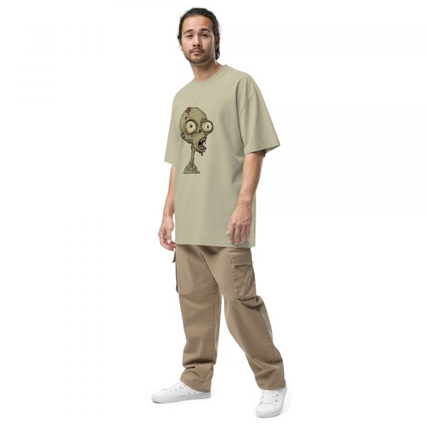 Noctovision 'Bemused Creature' Oversized faded t-shirt - Image 6