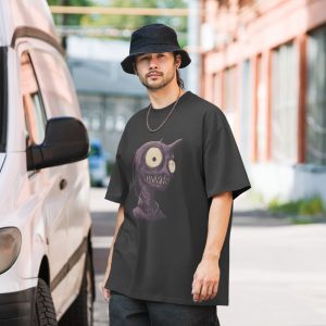 Noctovision 'Alien Officer' Oversized faded t-shirt